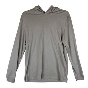 SOFT SERVE Cloud Cotton Hoodie Long Sleeve Gray Made in USA Unisex Size Small